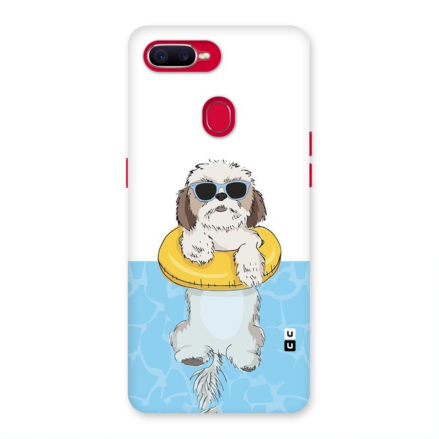 Swimming Doggo Back Case for Oppo F9 Pro