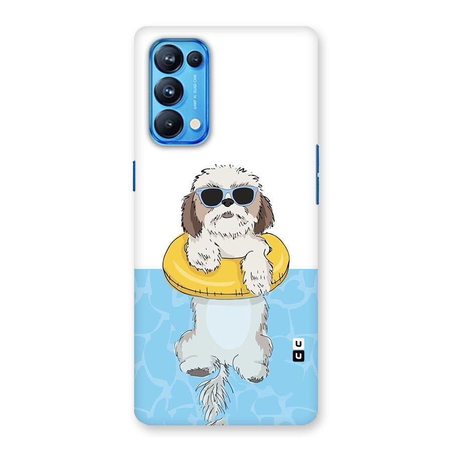 Swimming Doggo Back Case for Oppo Reno5 Pro 5G