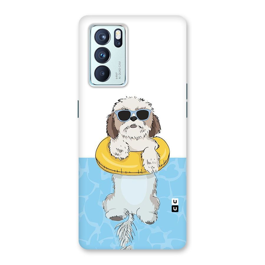Swimming Doggo Back Case for Oppo Reno6 Pro 5G