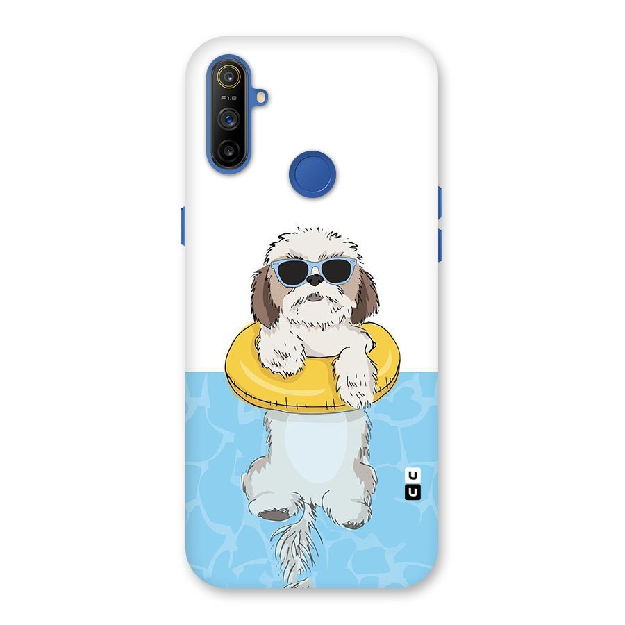 Swimming Doggo Back Case for Realme Narzo 10A