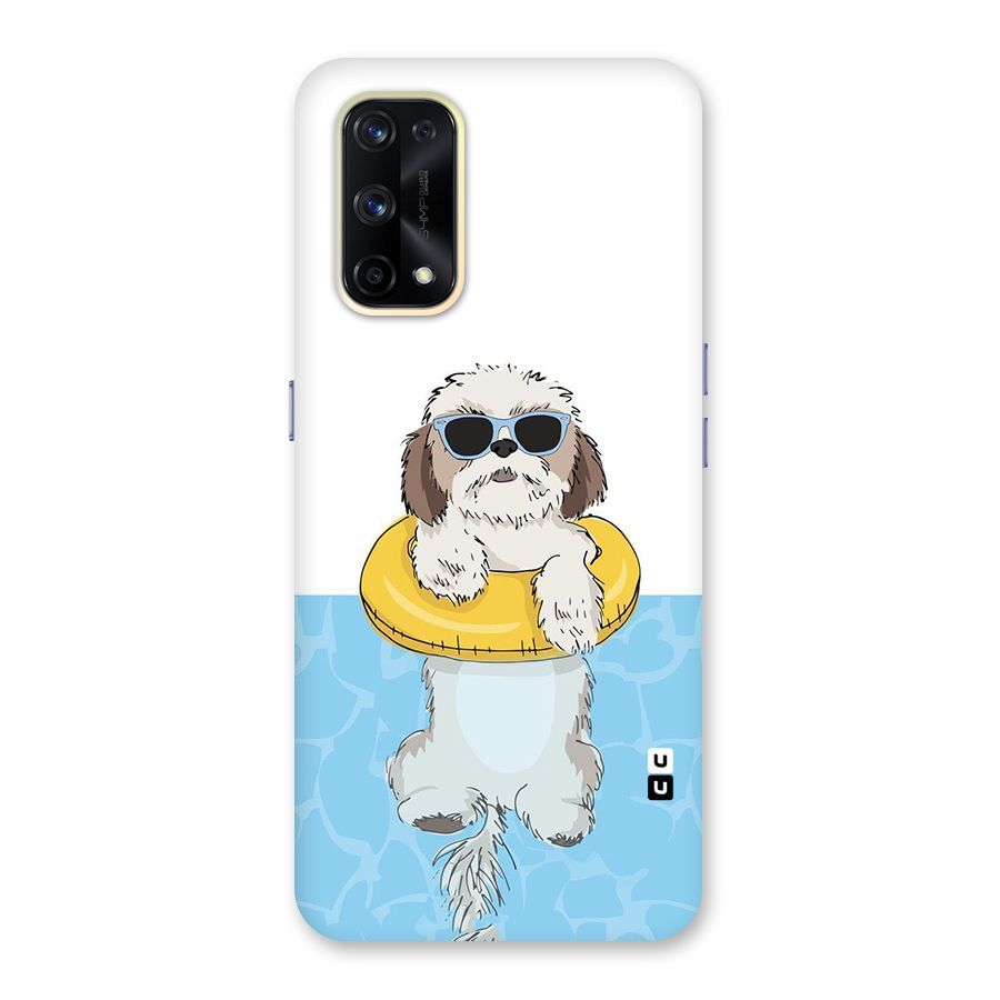 Swimming Doggo Glass Back Case for Realme X7 Pro
