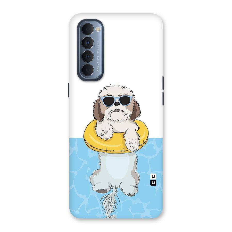 Swimming Doggo Back Case for Reno4 Pro