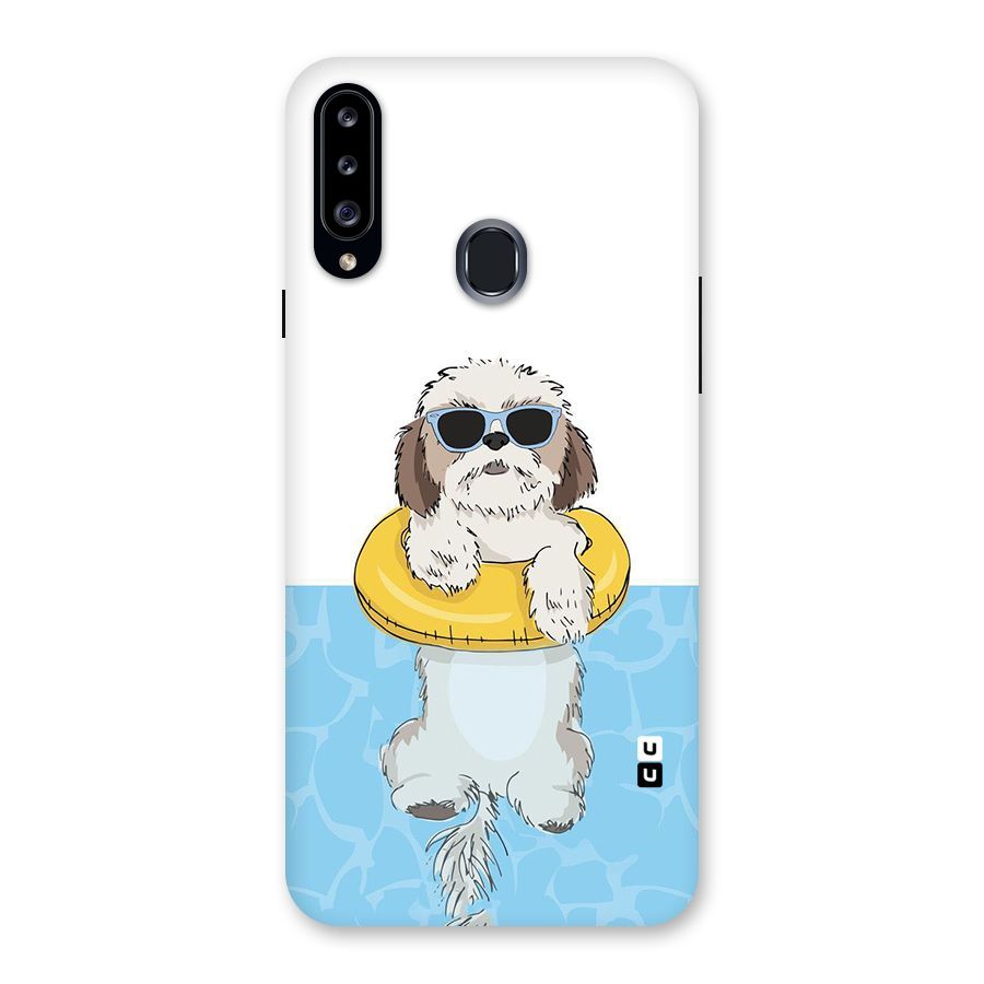 Swimming Doggo Back Case for Samsung Galaxy A20s