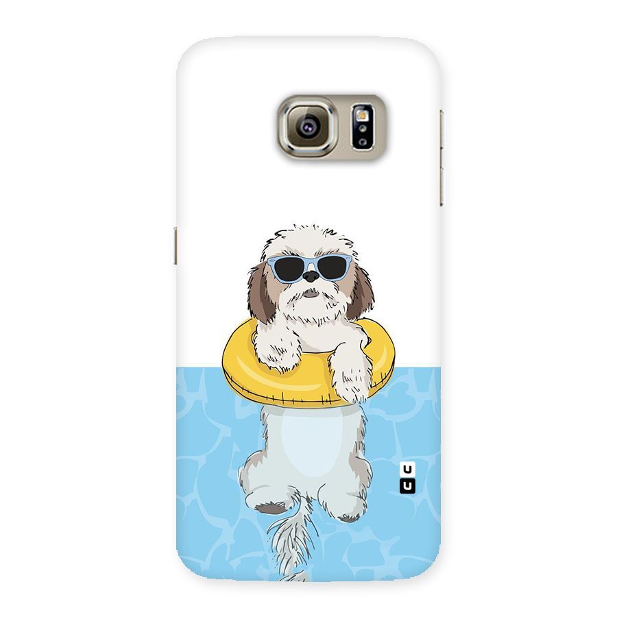 Swimming Doggo Back Case for Samsung Galaxy S6 Edge