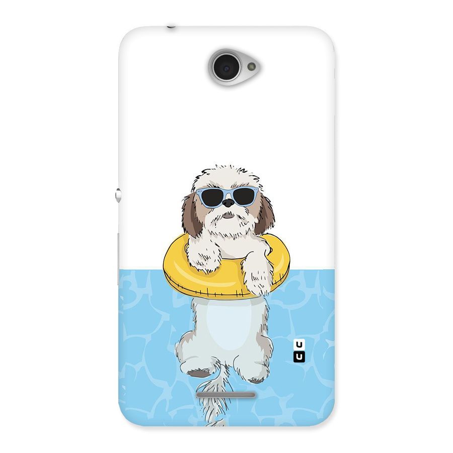Swimming Doggo Back Case for Sony Xperia E4