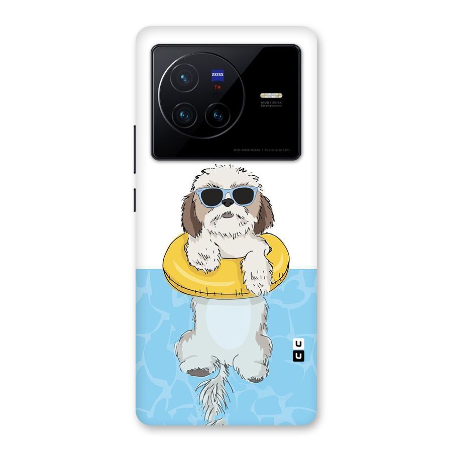Swimming Doggo Back Case for Vivo X80