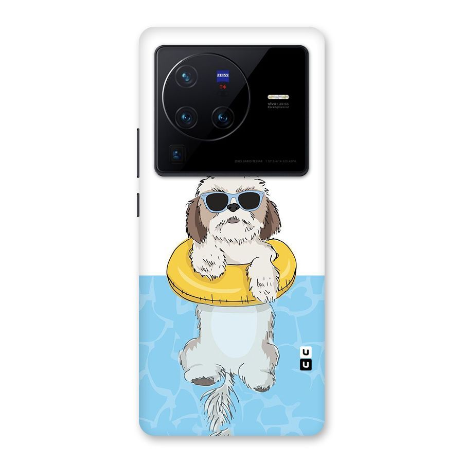 Swimming Doggo Back Case for Vivo X80 Pro