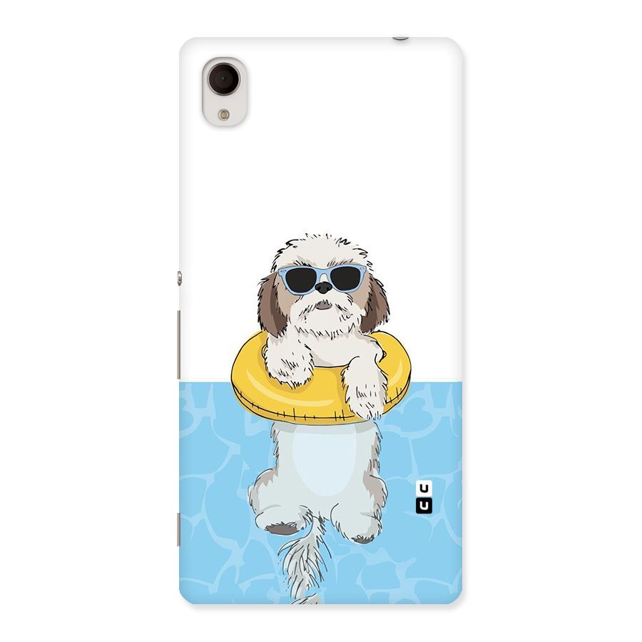 Swimming Doggo Back Case for Xperia M4 Aqua