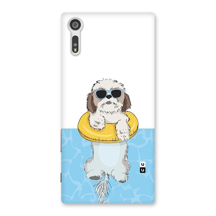 Swimming Doggo Back Case for Xperia XZ