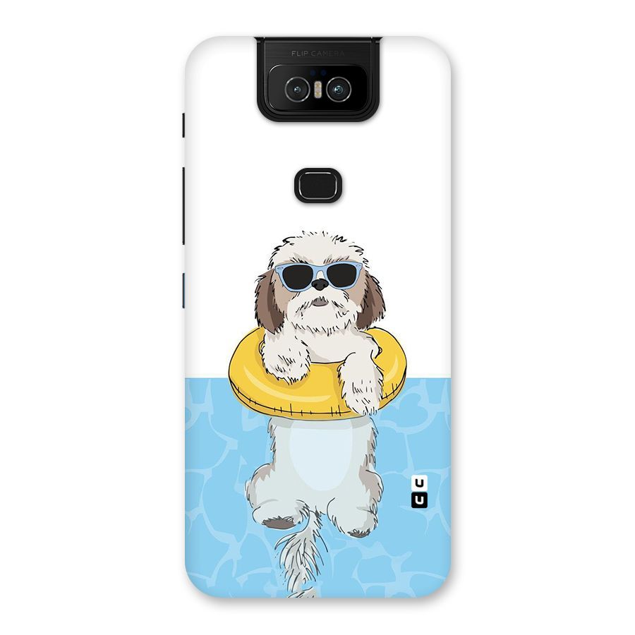 Swimming Doggo Back Case for Zenfone 6z