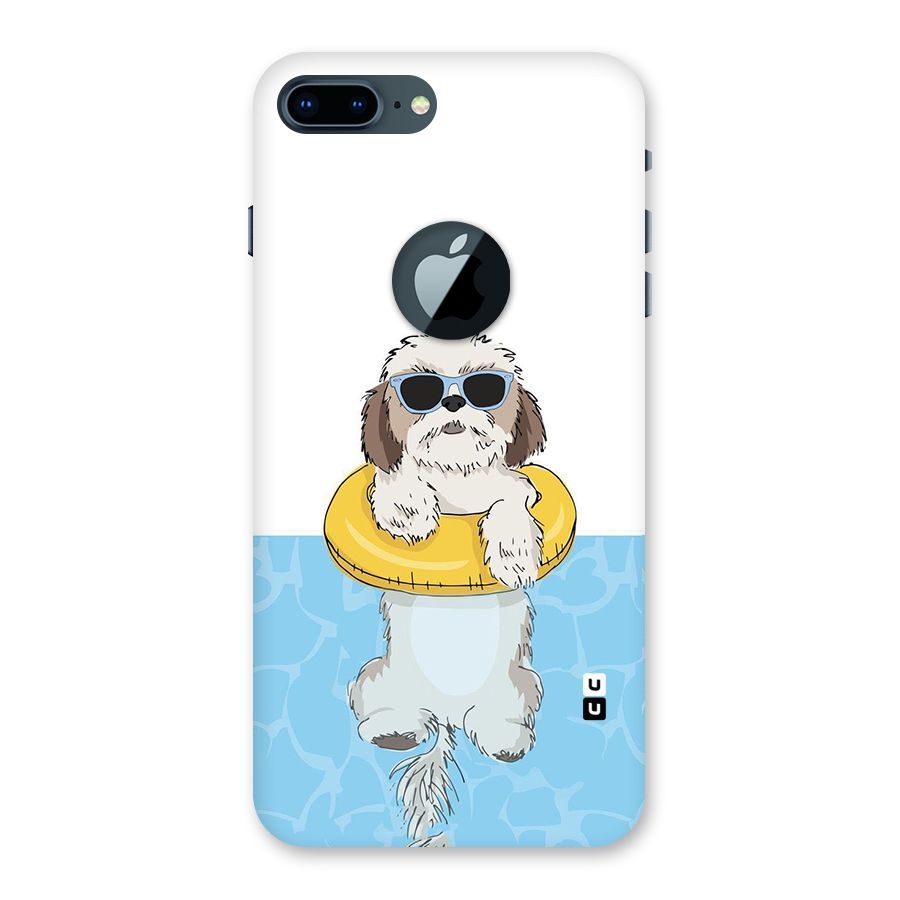 Swimming Doggo Back Case for iPhone 7 Plus Logo Cut