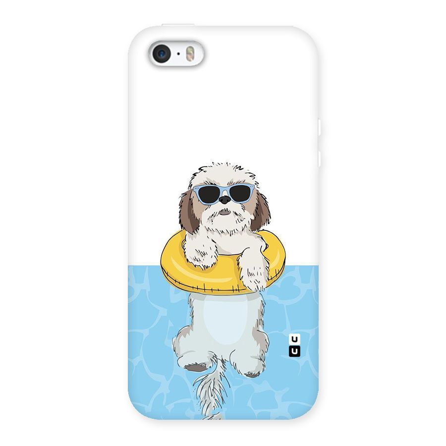 Swimming Doggo Back Case for iPhone SE