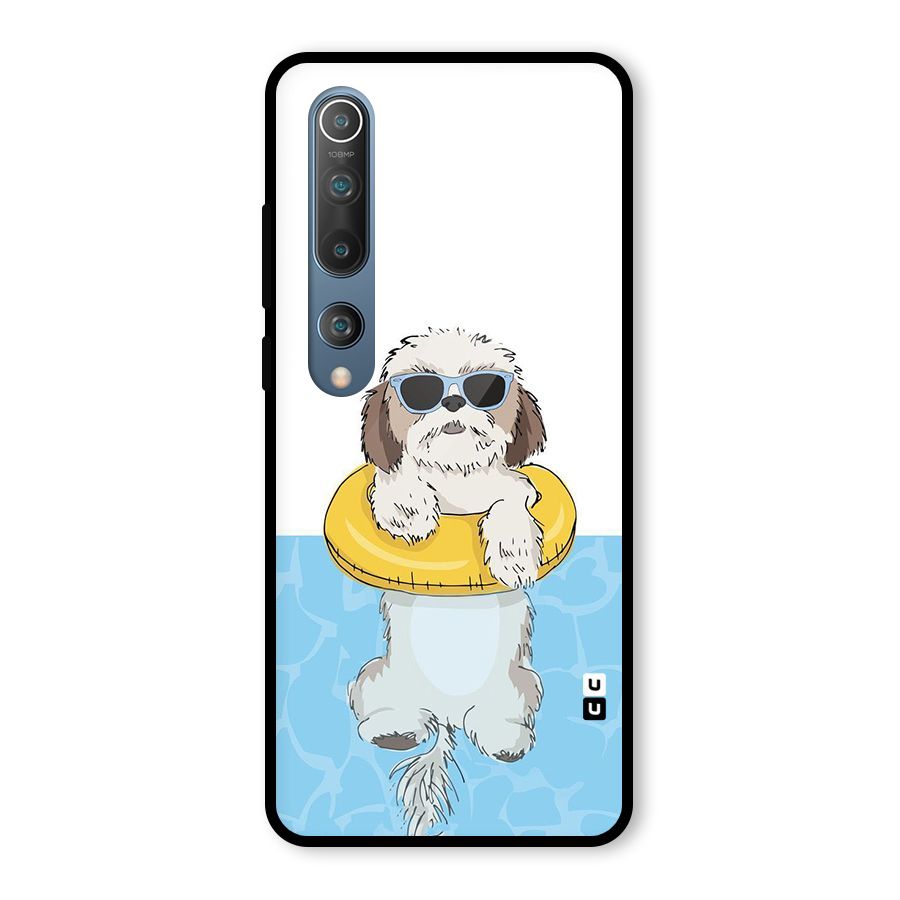 Swimming Doggo Glass Back Case for Mi 10