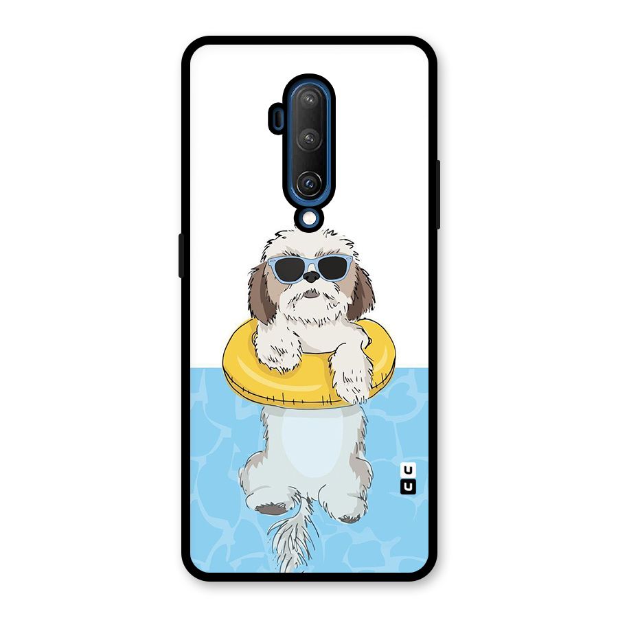 Swimming Doggo Glass Back Case for OnePlus 7T Pro