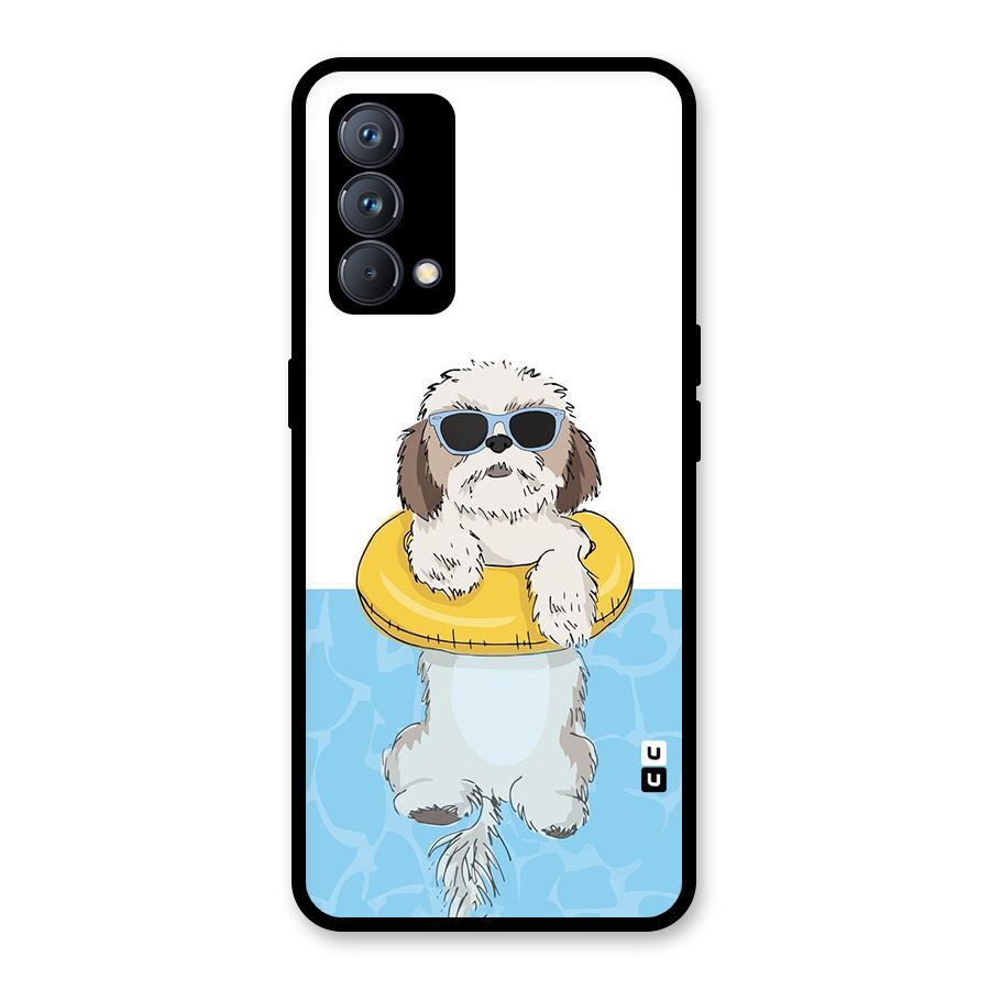 Swimming Doggo Glass Back Case for Realme GT Master Edition