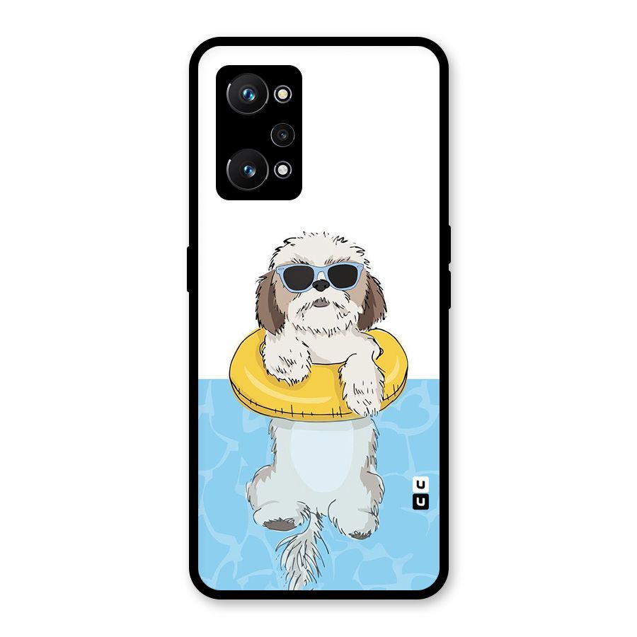 Swimming Doggo Glass Back Case for Realme GT Neo 3T