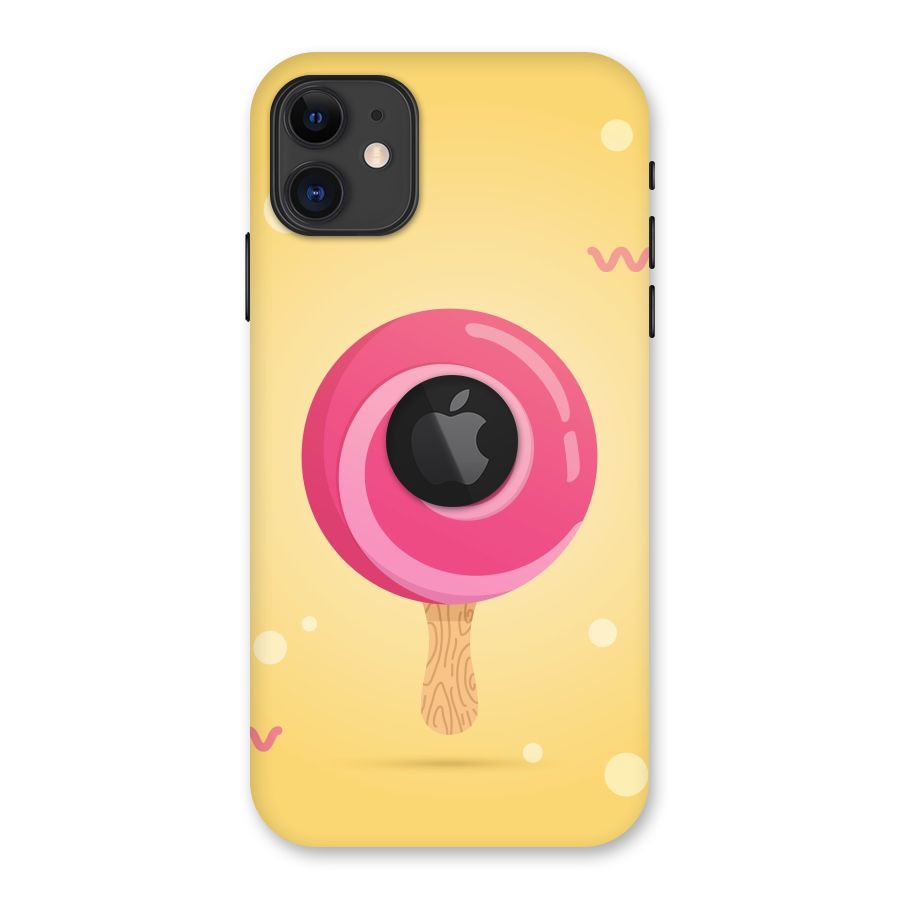 Swirl Ice Cream Back Case for iPhone 11 Logo Cut
