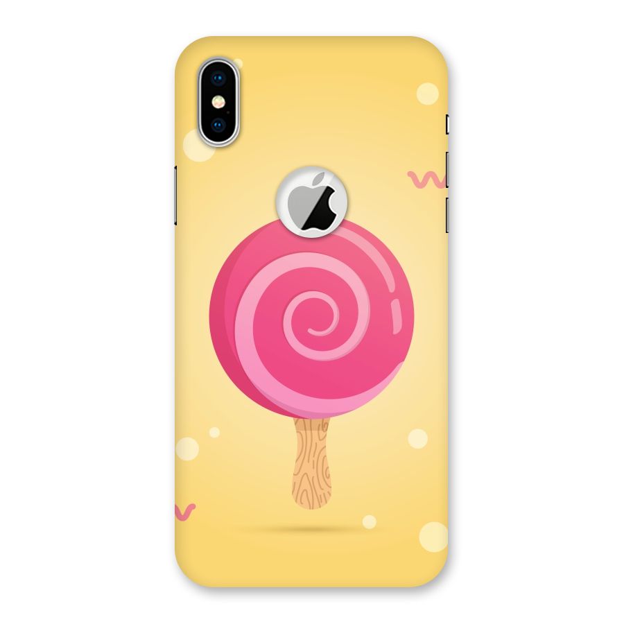 Swirl Ice Cream Back Case for iPhone X Logo Cut