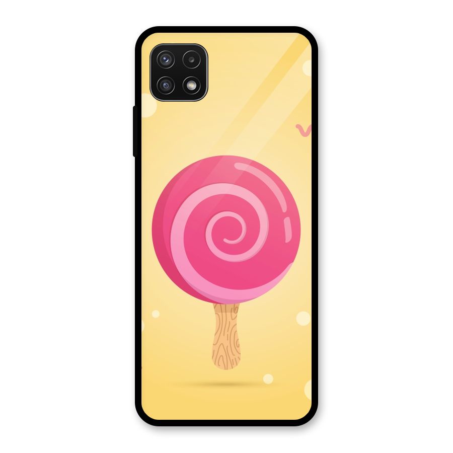 Swirl Ice Cream Glass Back Case for Galaxy A22 5G