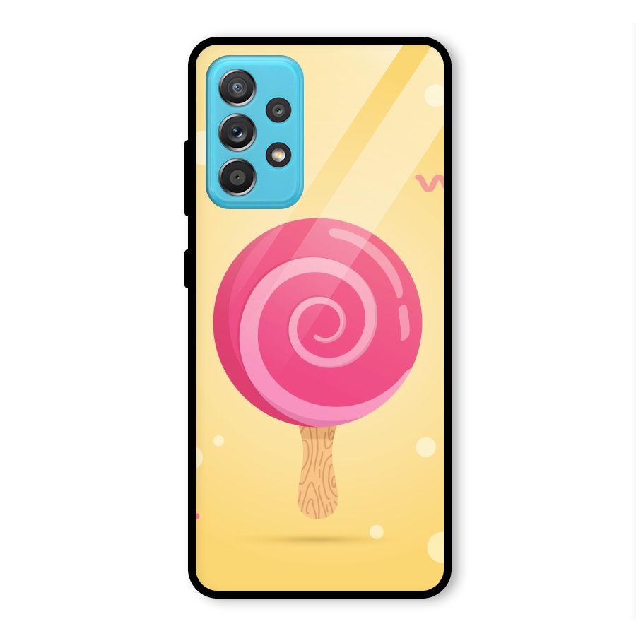 Swirl Ice Cream Glass Back Case for Galaxy A52