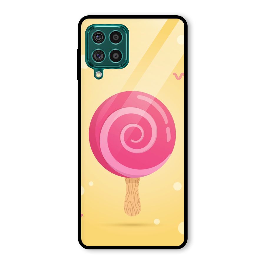 Swirl Ice Cream Glass Back Case for Galaxy F62