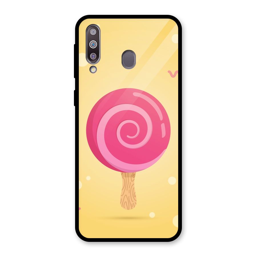 Swirl Ice Cream Glass Back Case for Galaxy M30