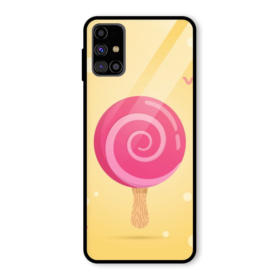 Swirl Ice Cream Glass Back Case for Galaxy M31s