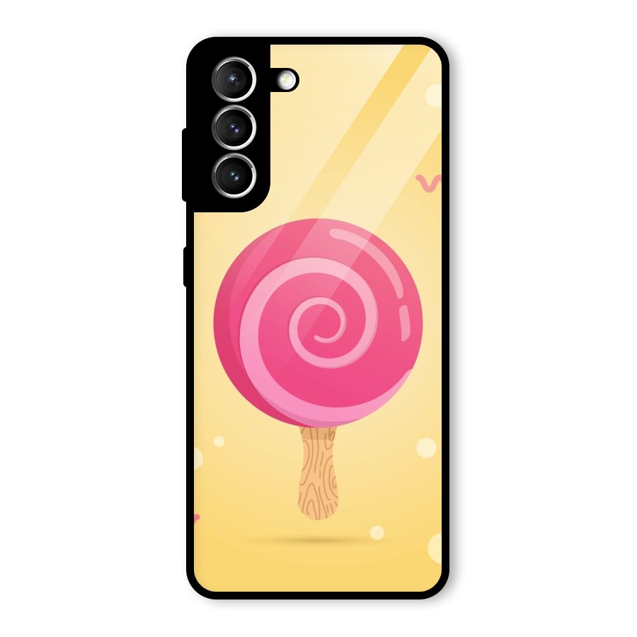 Swirl Ice Cream Glass Back Case for Galaxy S21 5G