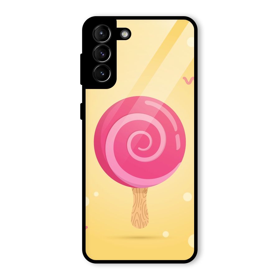 Swirl Ice Cream Glass Back Case for Galaxy S21 Plus