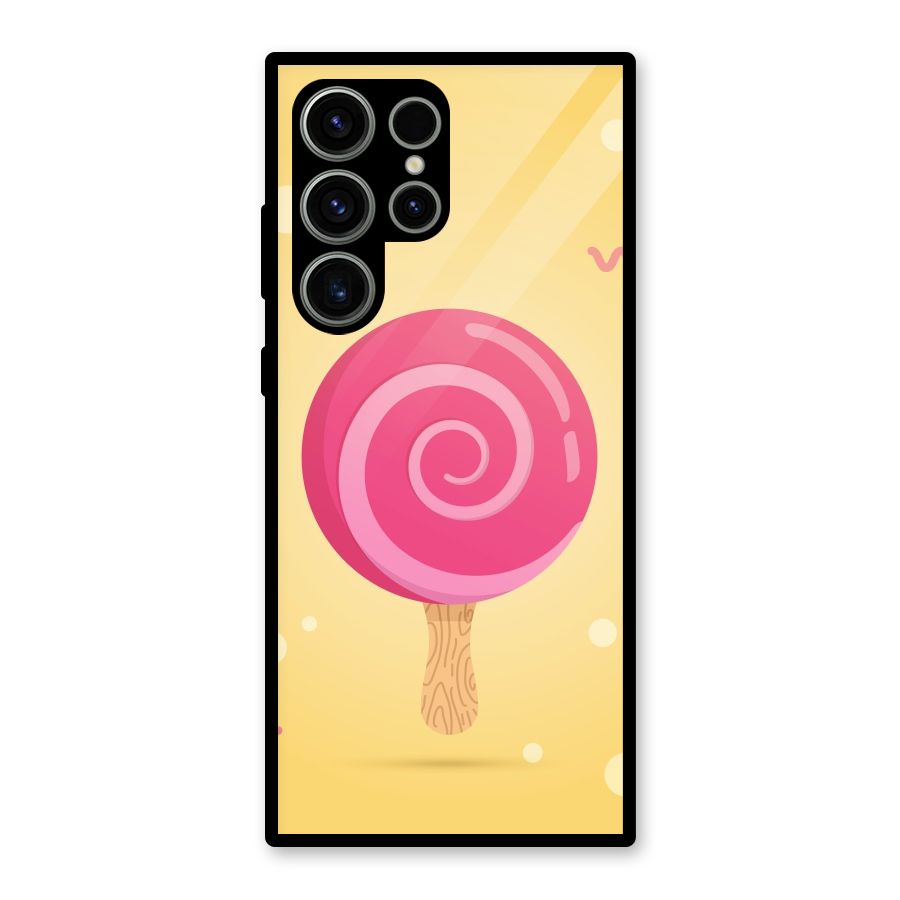 Swirl Ice Cream Glass Back Case for Galaxy S23 Ultra