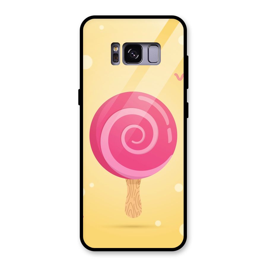 Swirl Ice Cream Glass Back Case for Galaxy S8