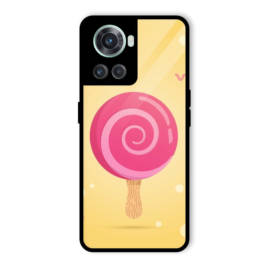 Swirl Ice Cream Glass Back Case for OnePlus 10R