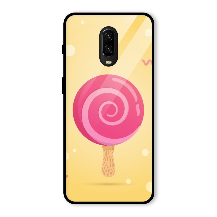 Swirl Ice Cream Glass Back Case for OnePlus 6T