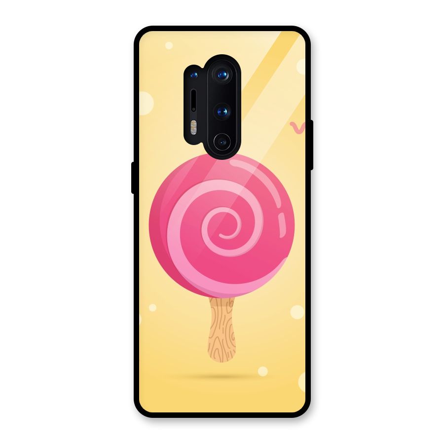 Swirl Ice Cream Glass Back Case for OnePlus 8 Pro