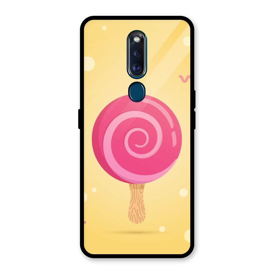 Swirl Ice Cream Glass Back Case for Oppo F11 Pro