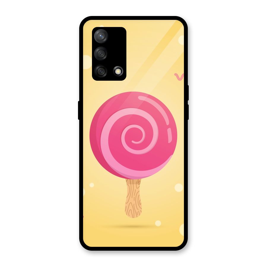 Swirl Ice Cream Glass Back Case for Oppo F19