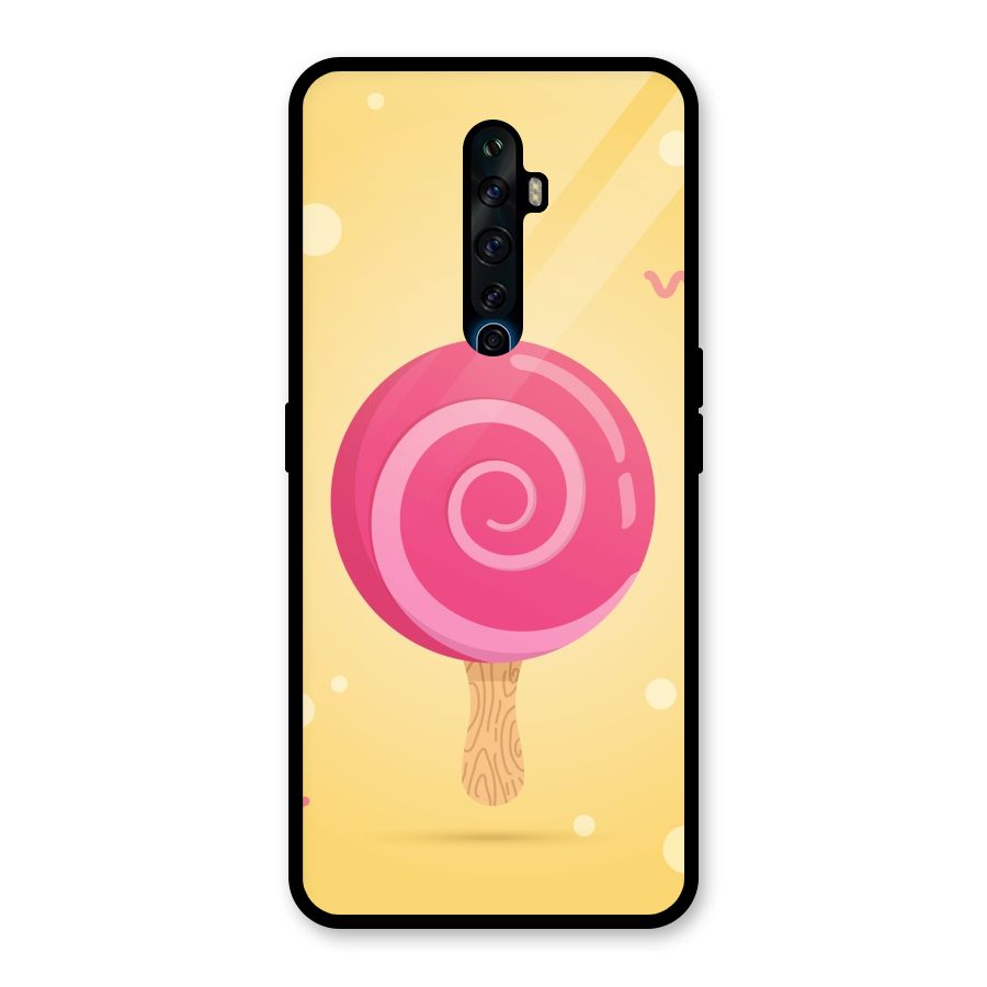 Swirl Ice Cream Glass Back Case for Oppo Reno2 F