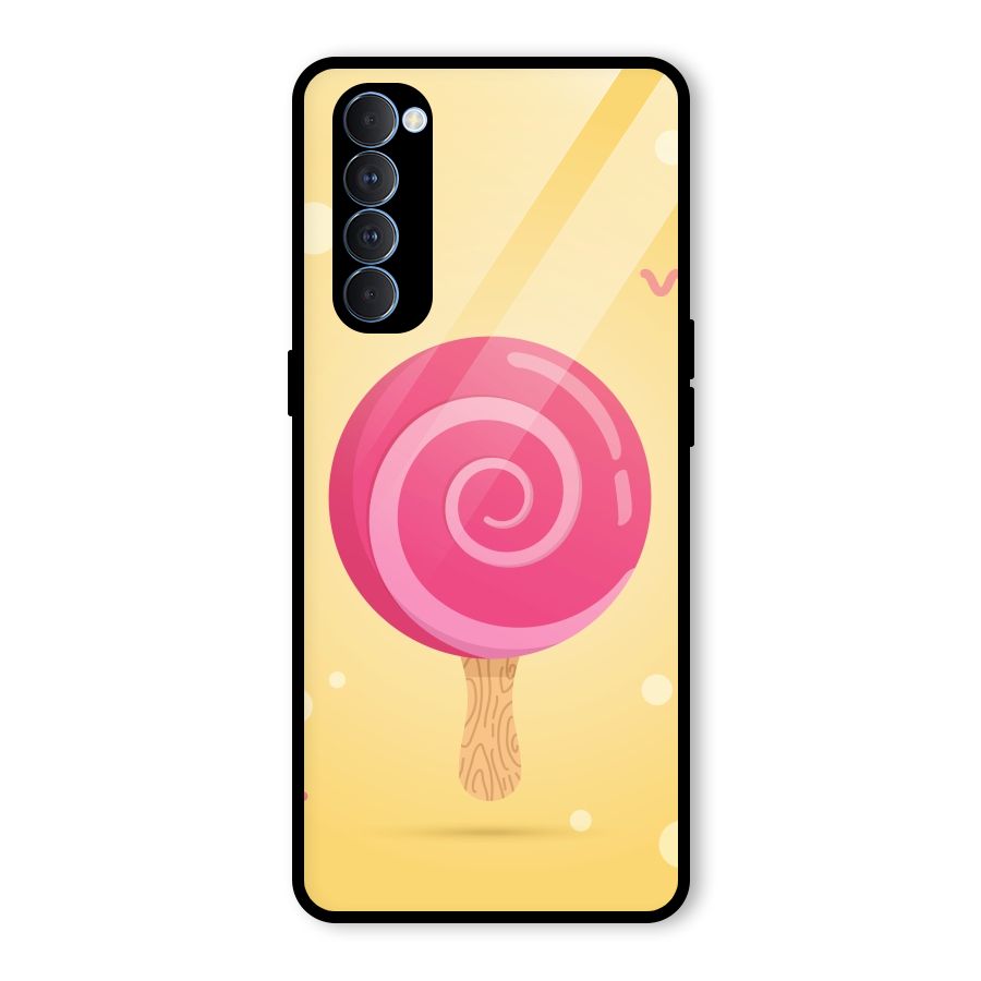 Swirl Ice Cream Glass Back Case for Oppo Reno4 Pro