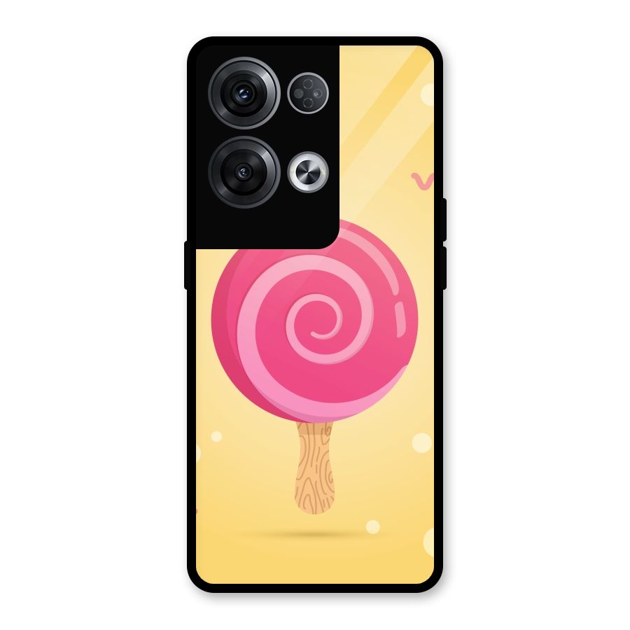 Swirl Ice Cream Glass Back Case for Oppo Reno8 Pro 5G