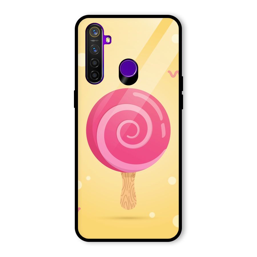 Swirl Ice Cream Glass Back Case for Realme 5 Pro