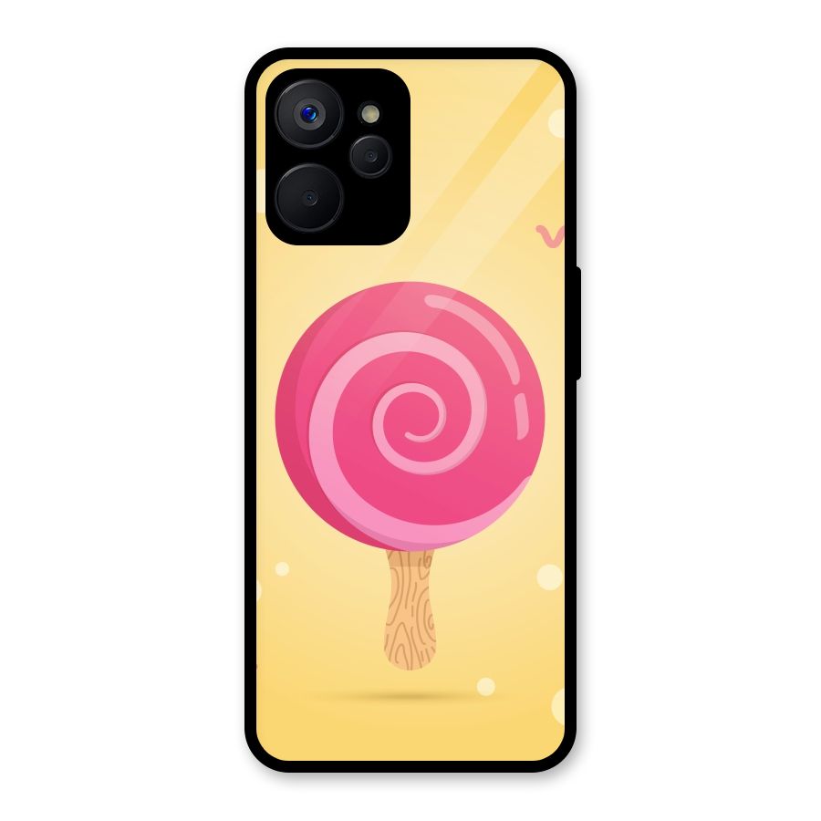 Swirl Ice Cream Glass Back Case for Realme 9i 5G