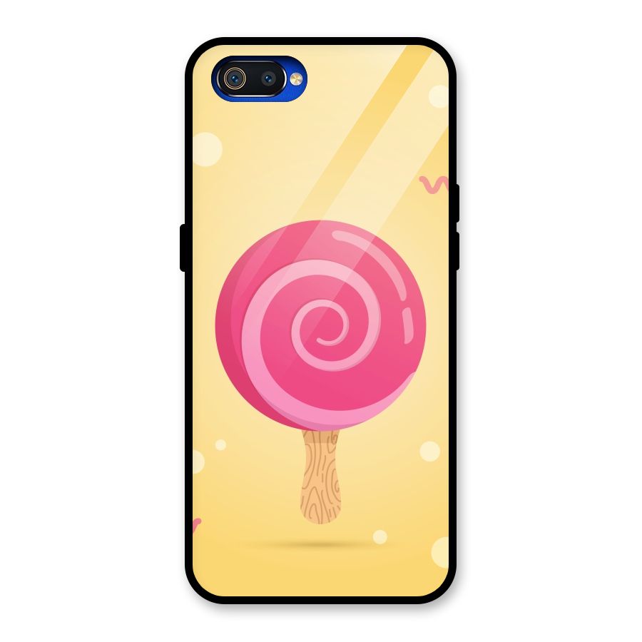 Swirl Ice Cream Glass Back Case for Realme C2