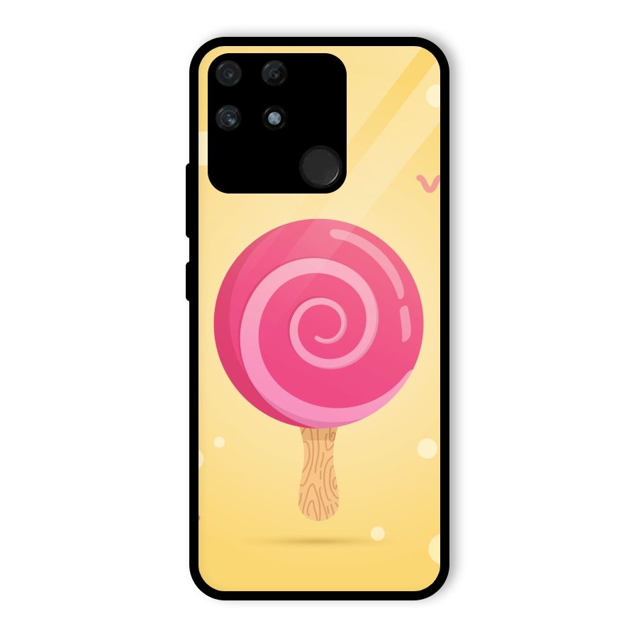 Swirl Ice Cream Glass Back Case for Realme Narzo 50A