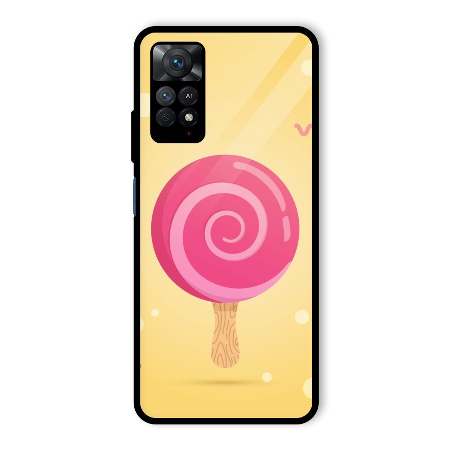 Swirl Ice Cream Glass Back Case for Redmi Note 11 Pro