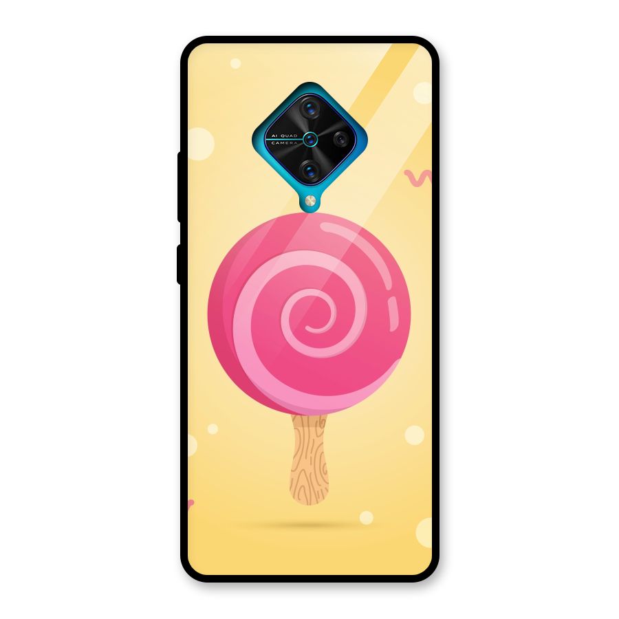 Swirl Ice Cream Glass Back Case for Vivo S1 Pro