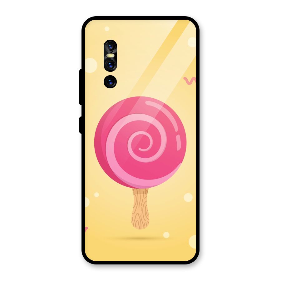 Swirl Ice Cream Glass Back Case for Vivo V15 Pro