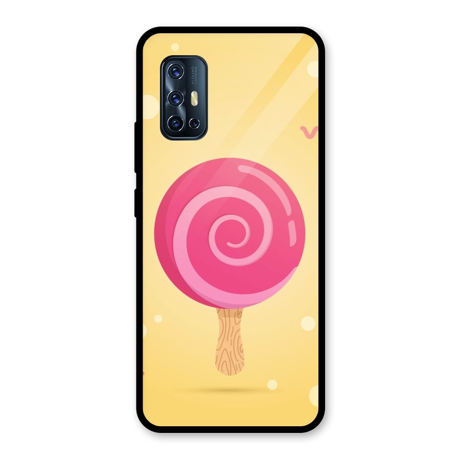Swirl Ice Cream Glass Back Case for Vivo V17