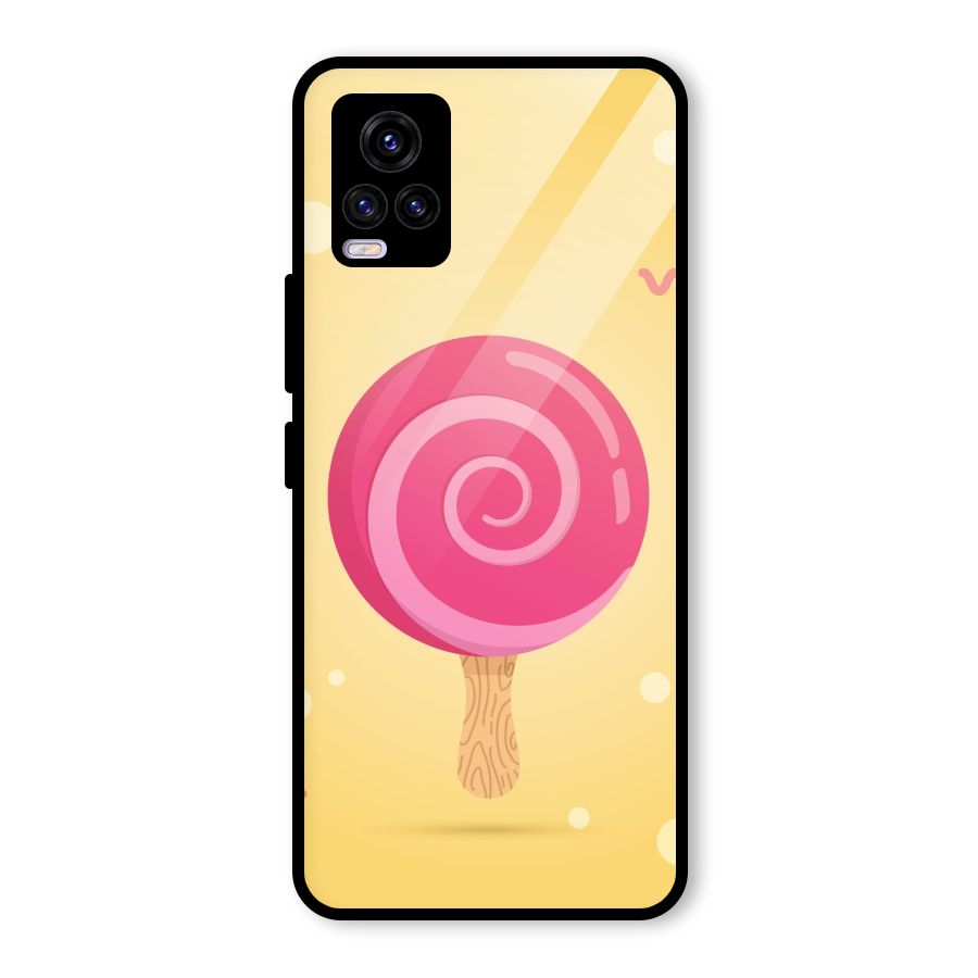 Swirl Ice Cream Glass Back Case for Vivo V20