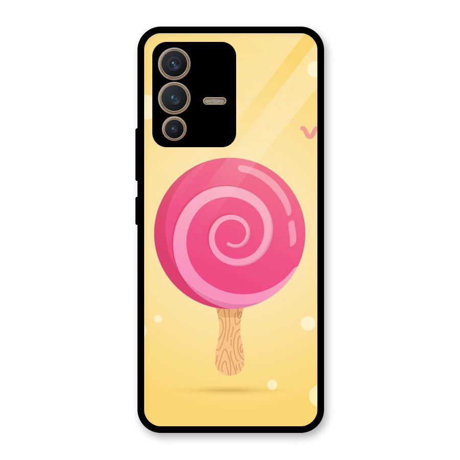 Swirl Ice Cream Glass Back Case for Vivo V23 5G