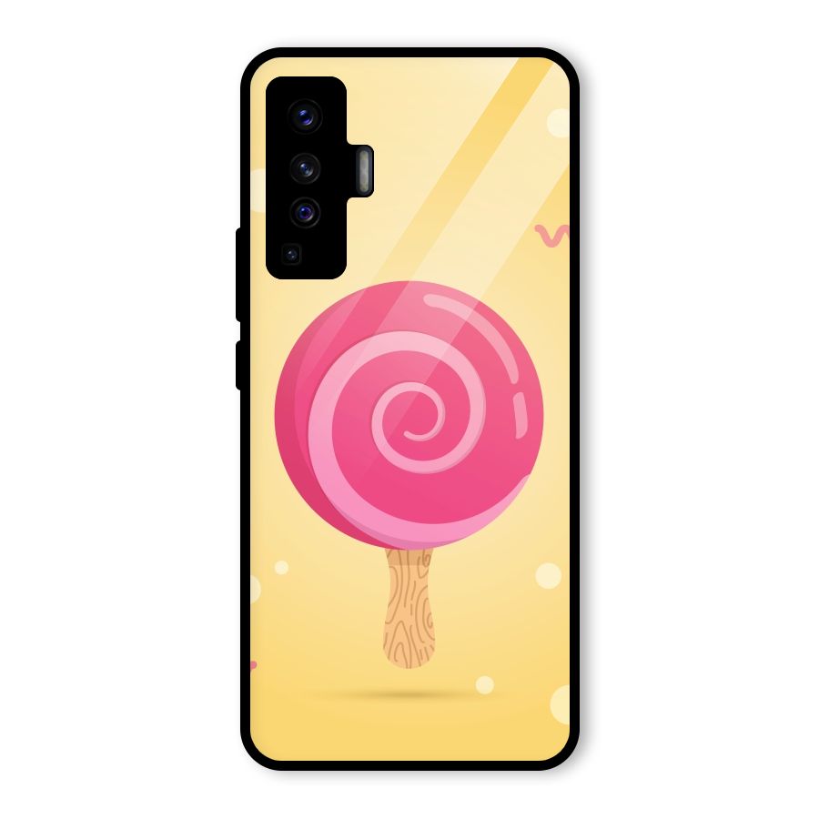 Swirl Ice Cream Glass Back Case for Vivo X50